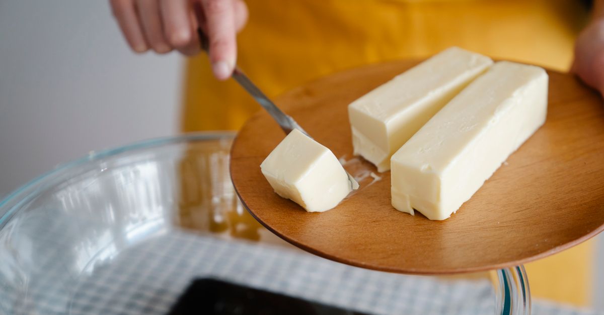 Fresh churned butter