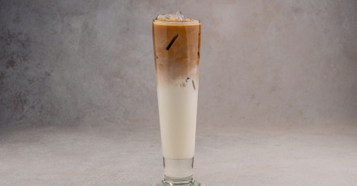 Cold brew coffee with cream